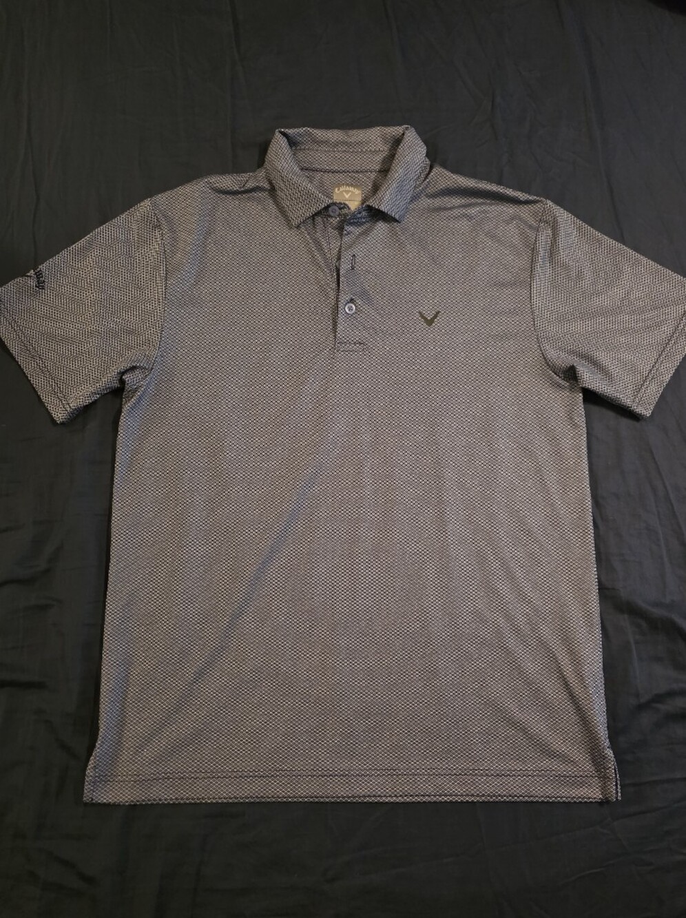 Callaway Men's Navy Micro-Pattern Polo